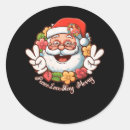 Suche nach frieden zeichen aufkleber Santa