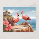 Suche nach rosa flamingos postkarten Schwarz