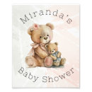 Suche nach rosa teddybär poster Babyparty
