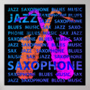 Suche nach saxophon poster Vintag