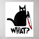 Suche nach lustige schwarze katze poster Katzenfrau