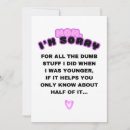 Suche nach lustige entschuldigung karten Für sie