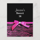 Suche nach rosa zebra 16 geburtstag einladungen Für sie