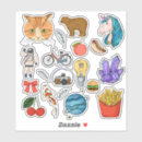 Suche nach katze und fische aufkleber Kätzchen