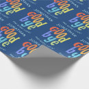 Suche nach glück geschenkpapier Blau