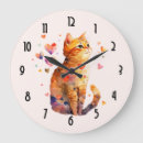 Suche nach süße katze wanduhren Haustier