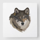 Suche nach grauer wolf wanduhren Tier