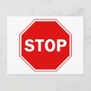 Suche nach verkehrszeichen postkarten Rot