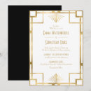 Suche nach art deco hochzeit einladungen Schick