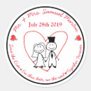 Suche nach niedliches strichmännchen aufkleber Braut