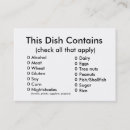 Suche nach bestandteile visitenkarten Kochen