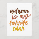 Suche nach herbstlaub postkarten Herbst ist meine lieblingsfarbe