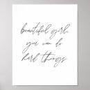 Suche nach schönes mädchen poster Minimalistisch