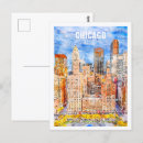 Suche nach chicago skyline postkarten Darstellung