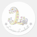 Suche nach monogramm l aufkleber Für sie