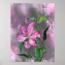 Suche nach rosa und lila blumen poster Für sie