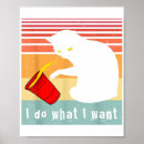 Suche nach der schwarzen katze poster Vintage