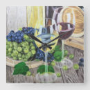 Suche nach wein und trauben wanduhren Weintrauben