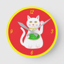 Suche nach japanische katze wanduhren Glück