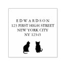 Suche nach katzen silhouette stempel Rücksendeadresse