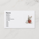 Suche nach westie visitenkarten Hunde