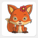 Suche nach fuchs cartoon aufkleber Wald