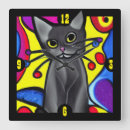 Suche nach black cat wanduhren Skurril