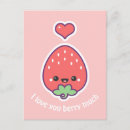 Suche nach kawaii erdbeere postkarten Obst