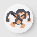 Suche nach niedlicher affe poster wanduhren Cartoon