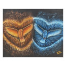 Suche nach fliegen poster Blau