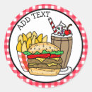 Suche nach milchshake aufkleber Cheeseburger