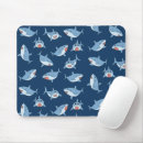 Suche nach weißer hai mousepads Blau
