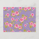 Suche nach rosa blumenmuster postkarten Elegant