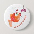 Suche nach fischen spaß buttons Cartoon