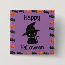 Suche nach schwarze katze halloweens buttons Hexe