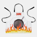 Suche nach kochen mit feuer schürzen Flammen