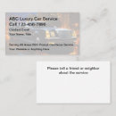 Suche nach limo service visitenkarten Chauffeur