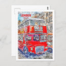 Suche nach london bus postkarten Aquarell