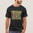 Suche nach jahr 1951 tshirts Jahrestag