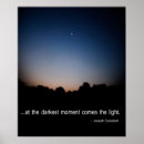 Suche nach licht und dunkelheit poster Mond