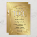 Suche nach 100th birthday einladungen Gold