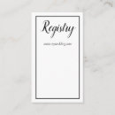 Suche nach registry begleit karten Schick