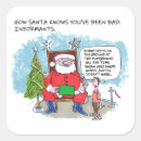 Suche nach weihnachtsmann cartoon aufkleber Santa claus