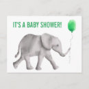 Suche nach elefant babyparty postkarten Tier