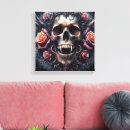 Suche nach dunkle rose leinwandbilder Schädelkunst
