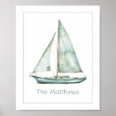 Suche nach aquarell segelboot poster Blau