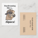 Suche nach alpaka visitenkarten Tier