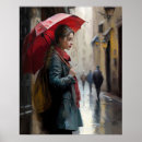 Suche nach roter regenschirm poster Straße