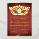 Suche nach mordgeheimnis party einladungen Rot