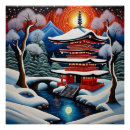 Suche nach japanische pagode poster Berge